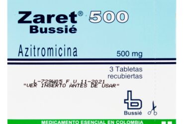 ZARET 500 MG 3 TABLETAS (3%+)