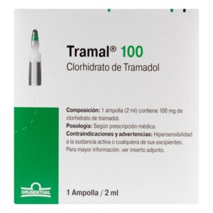 TRAMAL 100 MG/2 ML X 1 AMPOLLA