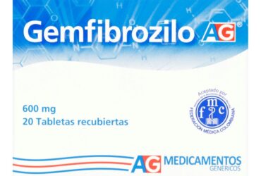 GEMFIBROZILO 600 MG 20 TABLETAS AG
