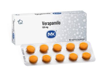 VERAPAMILO 120 MG 30 TABLETAS MK(P)9252