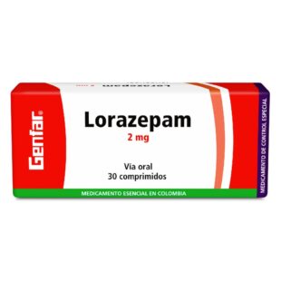 LORAZEPAM 2 MG 30 TABLETAS GF (C)