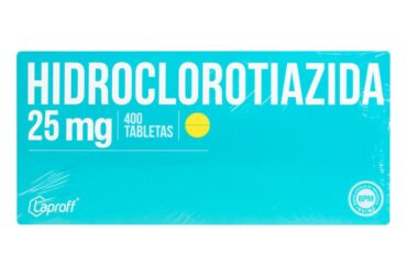 HIDROCLOROTIAZIDA 25 MG 400 TABLETAS LP