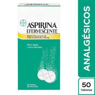 Aspirina Efervescente 500 mg Caja x 50 Tabletas