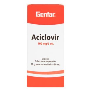 ACICLOVIR 100 MG SUSPENSION 90 ML GF