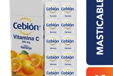 CEBION MASTICABLE NARANJA 100 TABLETAS