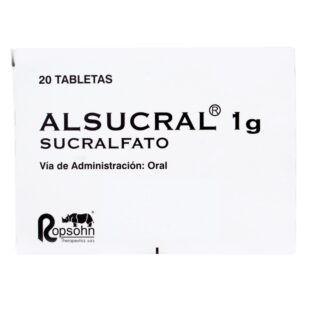ALSUCRAL 1 GR 20 TABLETAS