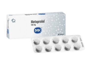 METOPROLOL 100 MG 30 TABLETAS MK