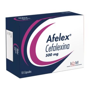 AFELEX 500 MG 10 CAPSULAS ICOM