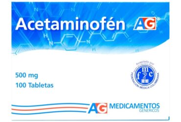 ACETAMINOFEN 500 MG 100 TABLETAS AG