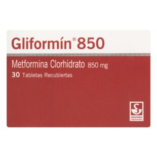 GLIFORMIN METFORMINA 850 MG 30 TAB (PB)