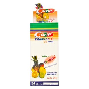 C GRIP VIT.C MAST.TROPICAL 100 TBS