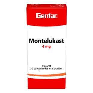 MONTELUKAST 4 MG 30TABLETAS GF