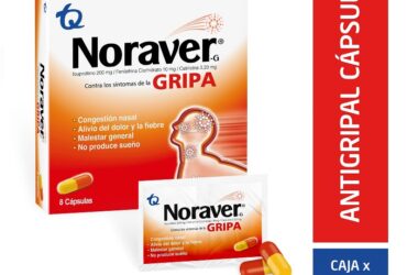 NORAVER G CONTRA LA GRIPA 8 CAPSULAS