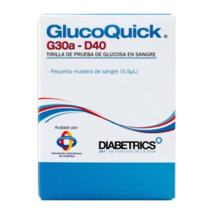 TIRAS REACTIVAS GLUCOQUICK 25 UND