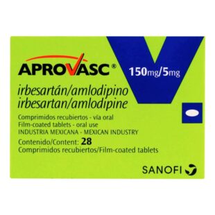 APROVASC 150/5 MG 28 TABLETAS (A)