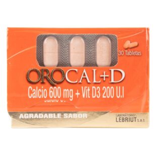 OROCAL D 30 TABLETAS MASTICABLES LP