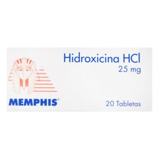 HIDROXICINA 25 MG 20 TABLETAS MP