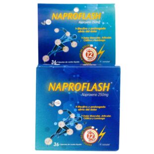 NAPROFLASH 250 MG 36 CAPSULAS