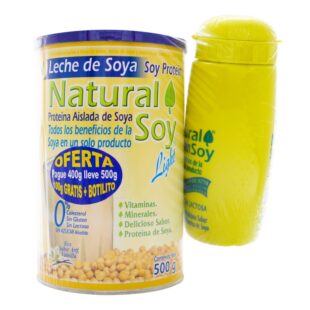 NATURAL SOY VAINILLA 500 GR+BOTILITO