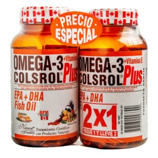 OMEGA 3 PLUS COLSROL 100 SOFTGEL.2X1 P.E
