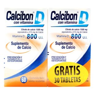 CALCIBON D 800 UI 60 TBS GRATIS 30 TBS