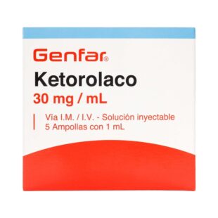 KETOROLACO INYECTABLE 30MG/M 5AMP. GF
