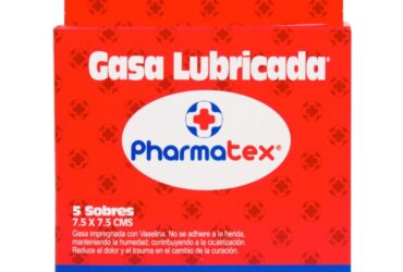 GASA LUBRICADA PHARMATEX 7.5X7.5CM 5 SB