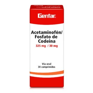 ACETAMINOFEN+CODEINA 325/30MG 30 TBS GF