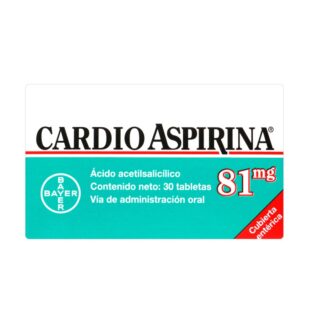 CARDIOASPIRINA 81 MG 30 TABLETAS (PDB)