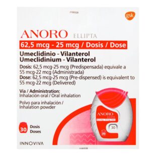 ANORO ELLIPTA 62.5MCG 30 DO.(A(3%+)(PAE)