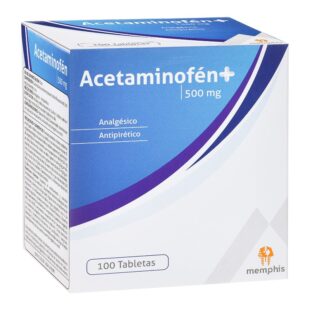 ACETAMINOFEN 500 MG 100 TBS MP