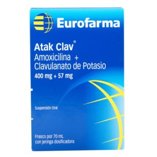ATAK CLAV 400/57 MG FCO X 70 ML(3%+)