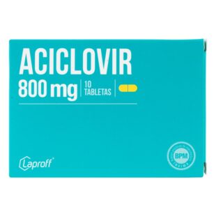 ACICLOVIR 800 MG 10 TABLETAS LP