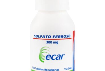 SULFATO FERROSO 300 MG 100 TABLETAS EC