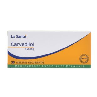 CARVEDILOL 6.25 MG 30 TABLETAS LS(P)8918