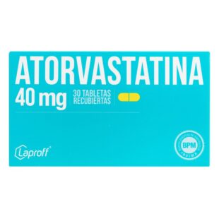 ATORVASTATINA 40 MG 30 TABLETAS LP