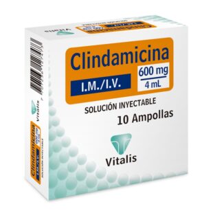 CLINDAMICINA 600 MG/4 ML 10 AMPOLLAS VT