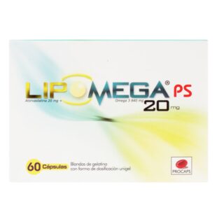LIPOMEGA 20 MG 60 CAPSULAS (PAE)
