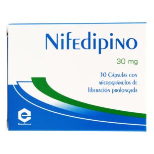 NIFEDIPINO 30 MG 30 CAPSULAS EX