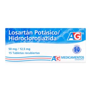LOSARTAN 50 MG+HCT 12.5 MG 15 TBS AG