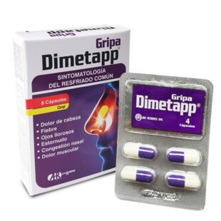 DIMETAPP GRIPA 500 MG 8 CAP