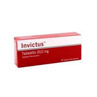 INVICTUS TADALAFILO 20 MG 2 TBS RECUB