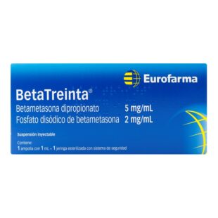 BETATREINTA 5MG+2MG/ML AMP INY X 1ML