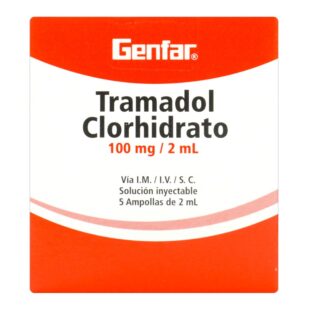 TRAMADOL 100MG/2ML 5 AMP GF