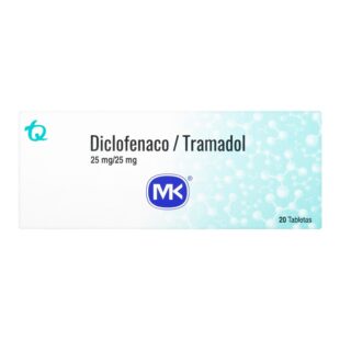 DICLOFENACO + TRAMADOL 25/25 MG 20TBS MK