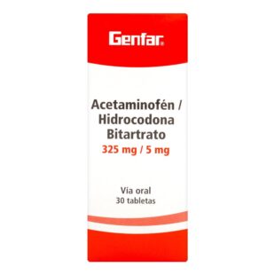 ACETAMINOF / HIDROCO 325MG/5MG 30TBS