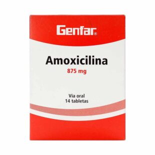 AMOXICILINA 875 MG 14 TABS GF