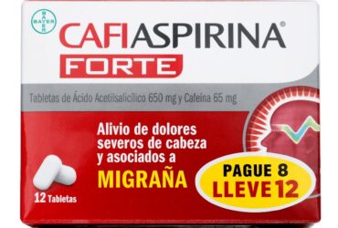 CAFIASPIRINA PAGUE 8 LLEVE 12 TABLETAS