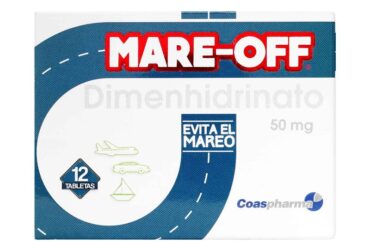 MARE OFF 50 MG CAJA 12 TABLETAS COA