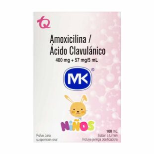 AMOXICILINA 400MG ACIDO CLAVU.57MG 100ML